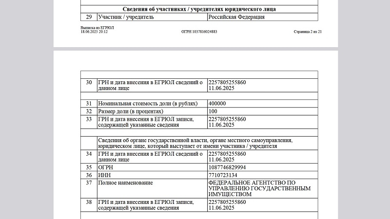  Выписка из ЕГРЮЛ о ООО &laquo;Леста&raquo; (источник изображения: ЕГРЮЛ) 