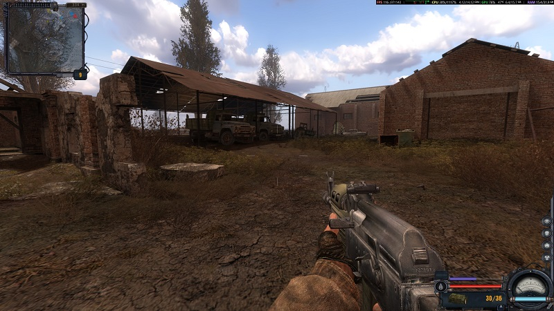  Внутриигровой оверлей производительности в правом верхнем углу (источник изображения: PC Gamer) 