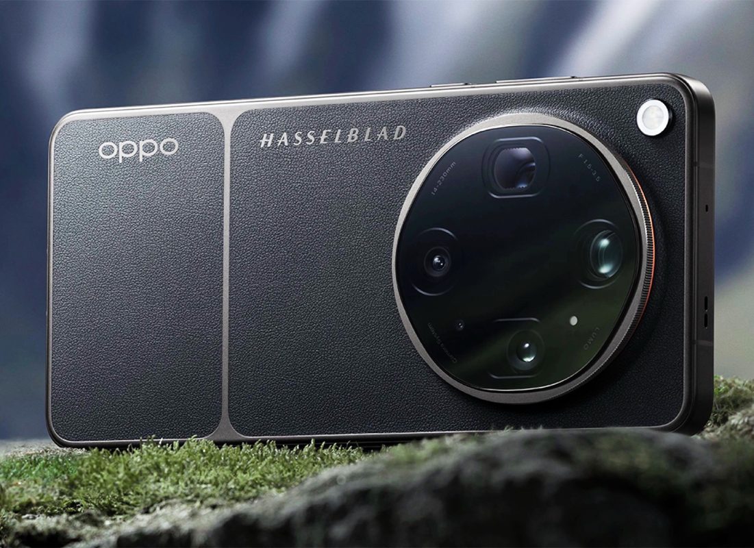Oppo Find X9 Ultra квадрокамера с логотипом Hasselblad крупным планом