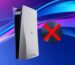 Концепт консоли PS6 рядом с игровым диском на тёмном фоне
