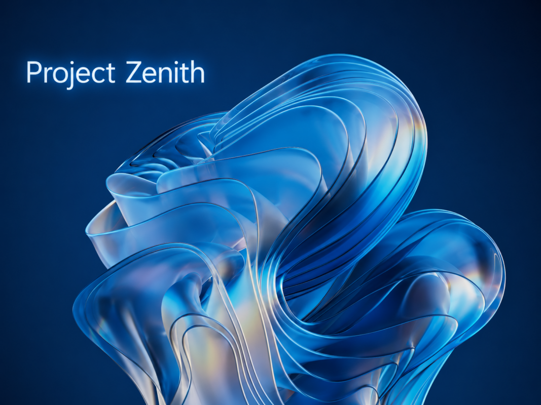 Интерфейс Windows 11 Project Zenith с инструментами для разработчиков и AI