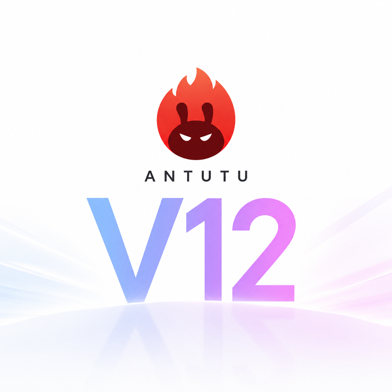 Скриншот результатов AnTuTu V12 для разных смартфонов на белом фоне