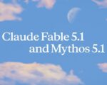 Логотип Claude Fable 5.1 и Mythos 5.1 от Anthropic на тёмном фоне